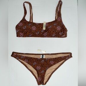 Madewell two piece women’s bathing suit size L NWT